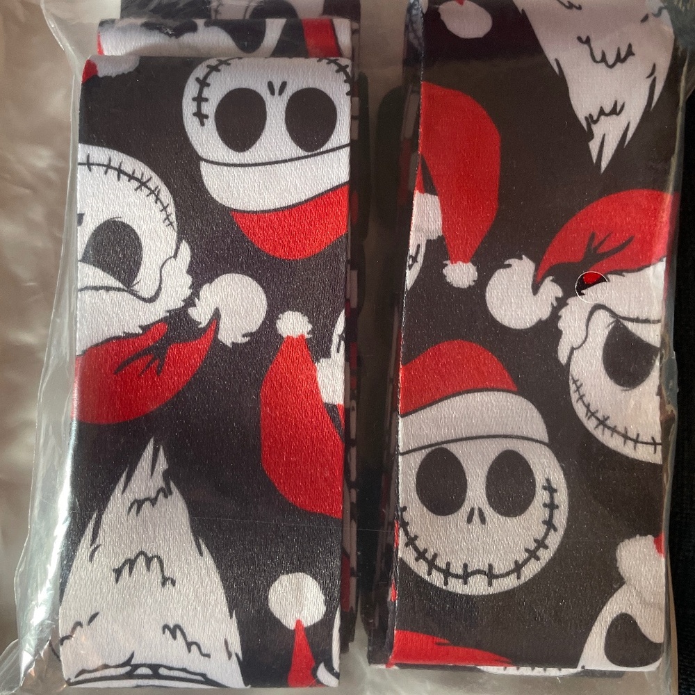 Set of 2 Luggage Straps Nightmare Before Christmas Jack  Sandy Claws New in Bag